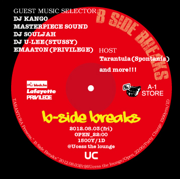 Tonight!!! Tarantula Presents. “B-Side Breaks #1” @UC…