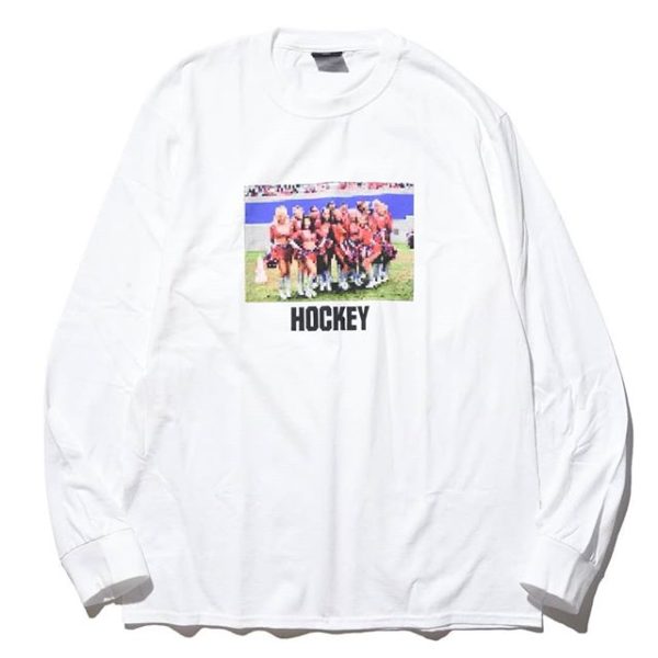 【 HOCKEY 】 Cheerleader L/S Tee ・ Price : 8,000 yen+tax ・ Color : White , Black ・