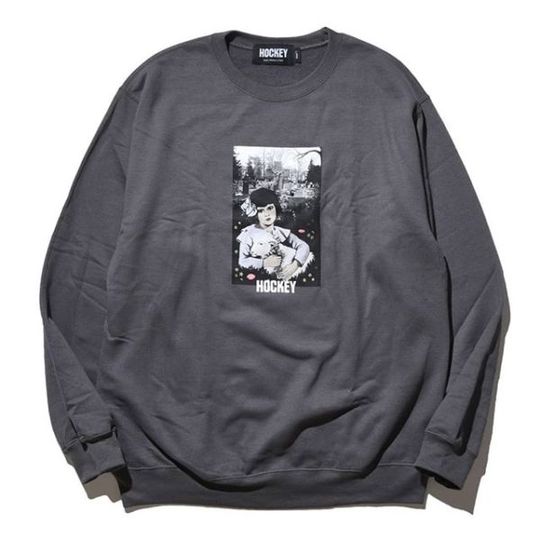 【 HOCKEY 】 Lamb Girl Crewneck Sweater ・ Price : 14,000 yen+tax ・ Color : Charcoal Heather ・