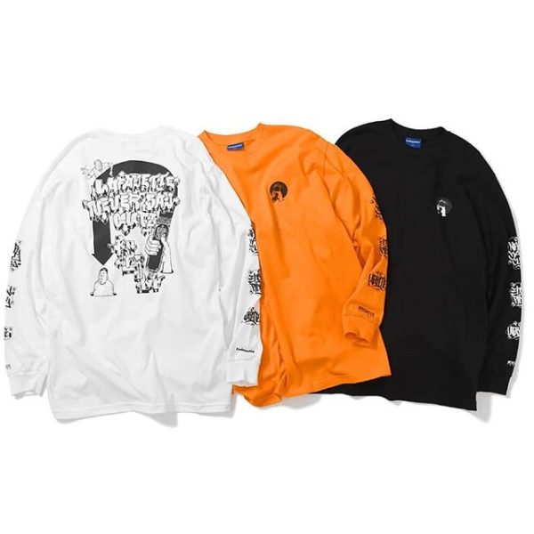 【LAFAYETTE】 Lafayette × ESOW × NEVERSAYCUTZ L/S TEE ・ Price : 7,500 yen+tax ・ Color : WHITE , ORANGE , BLACK ・