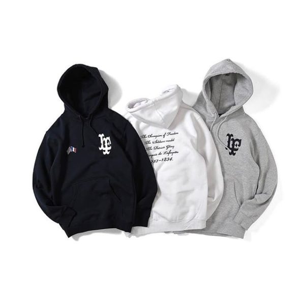 【LAFAYETTE】 CROSS FLAG LF LOGO PULLOVER HOODIE ・ Price : 13,000 yen+tax ・ Color : NAVY , WHITE , H.GRAY ・