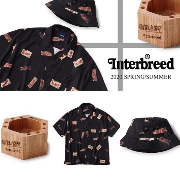 5/30(土)発売商品！ RAW × INTERBREED collection. Package Textile Shirts Packege Textile Hat Chilling Wood Ashtray
