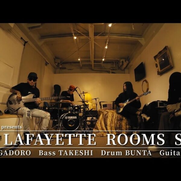 presents. 【HOTEL Lafayette ROOMS SESSION-002】 12/28(mon) 20:00 Full Ver. on Lafayettecrew YouTube Channel MC  Bass  Drum  Guitar  Film&Edit  PA