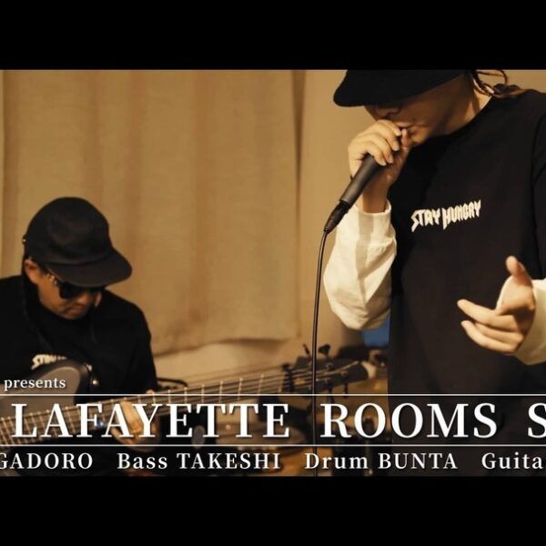 .  presents. 【HOTEL Lafayette ROOMS SESSION-002】 12/28(mon) 20:00 Full Ver. on Lafayettecrew YouTube Channel MC  Bass  Drum  Guitar  Film&Edit  PA