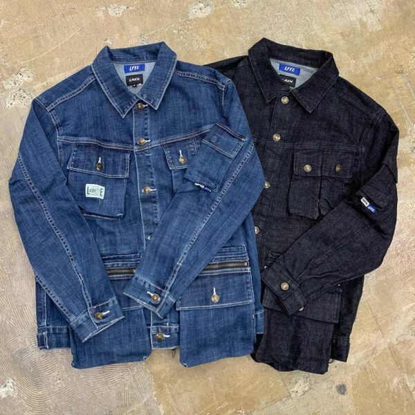. 12/12(Sat)発売！ LFYT×LAKH Collaborate Collection New Release… ——— LE201006 LFYT X LAKH 10 POCKETS DENIM JACKET PRICE:22,800yen+tax COLOR : NAVY(ネイビー),BLUE(ブルー) LE201101 LFYT X LAKH 10 POCKETS DENIM PANTS PRICE:19,800yen+tax COLOR : NAVY(ネイビー),BLUE(ブルー) LE200117 LFYT X LAKH POCKET L/S TEE PRICE:8,250yen+tax COLOR :WHITE(ホワイト),HEATHER GRAY(ヘザーグレー),NAVY(ネイビー)
