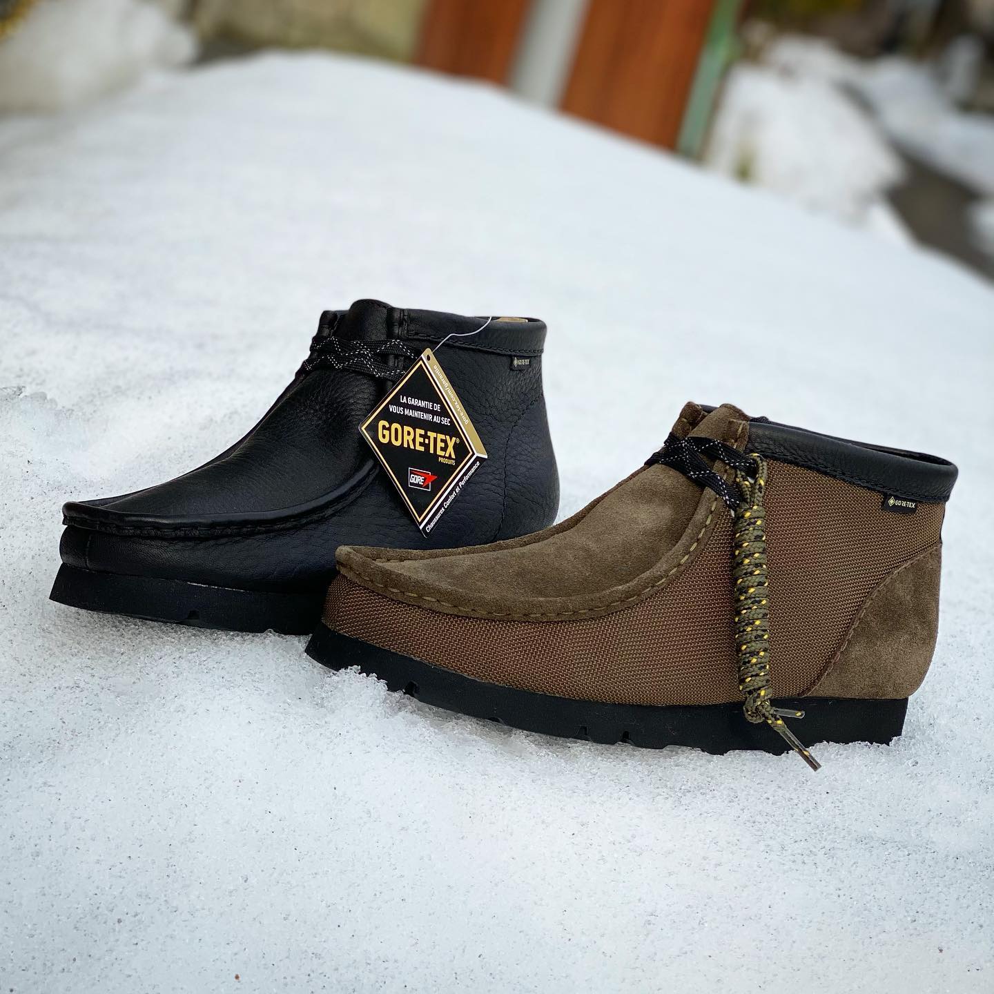 clarks goretex ワラビー alwaythシューレース - ブーツ