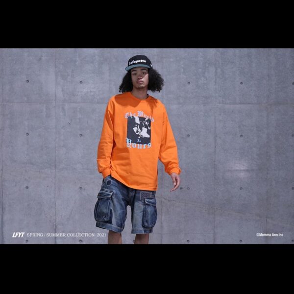 . 3/27(Sat)発売！ LFYT 2021 Spring/Summer Collection Delivery.8 New Release… LS210106 LFYT x NAS – WORLD IS YOURS L/S TEE COLOR : WHITE,BLACK,ORANGE PRICE : 8,800yen (tax in) LS210107 LFYT x MARY J. BLIGE – REAL LOVE TEE COLOR : WHITE,BLACK,YELLOW PRICE : 7,700yen (tax in) LS211702 LFYT SPORTS LOGO HEAD BAND COLOR : WHITE,BLACK,NAVY,ORANGE PRICE : 2,750yen (tax in) LS210203 LFYT SPORTS LOGO FOOTBALL JERSEY COLOR : NAVY,LIGHT BLUE,ORANGE PRICE : 13,200yen (tax in)