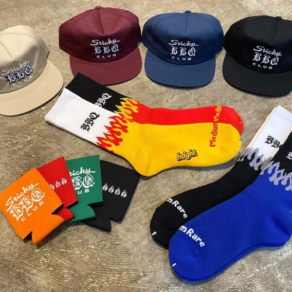 ️️️SWIPE️️️  New Collection️ ・ STICKY BBQ CLUB TRUCKER CAP / ¥5,500(tax in) ・ BBQ FLAMES SOCKS FT TEXTA / ¥2,750(tax in) ・ STICKY BBQ CLUB KOOZIE / ¥880(tax in) ・ PRIVILEGE TAKASAKI ️027-325-3315 Instagram  ・ Lafayette ONLINE STORE ️0466-47-3710 Instagram  ・ #プリビレッジ高崎 #セレクトショップ